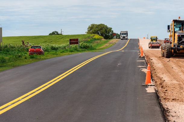 Obra vial en ruta de Entre Ríos